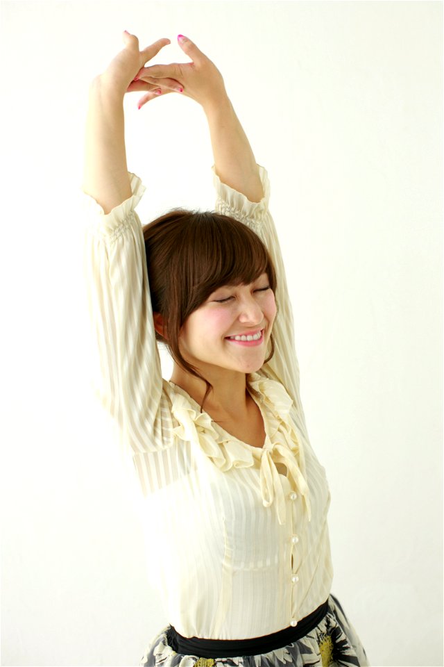 Woman Girl Portrait Stretching