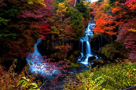 Ryuzu Falls Autumn Leaves