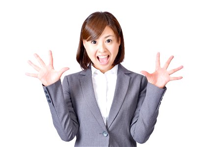 Business Woman Surprised