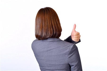 Business Woman Thumbs Up