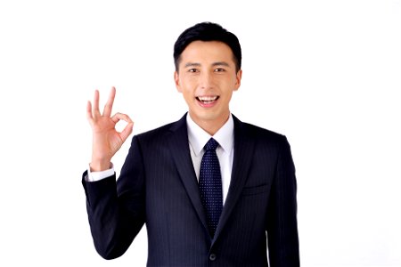 Businee Man Ok Sign photo