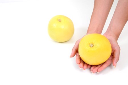 Grapefruit Fruits Hands