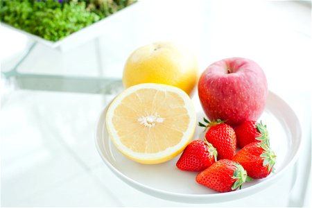 Grapefruit Strawberry Apple photo