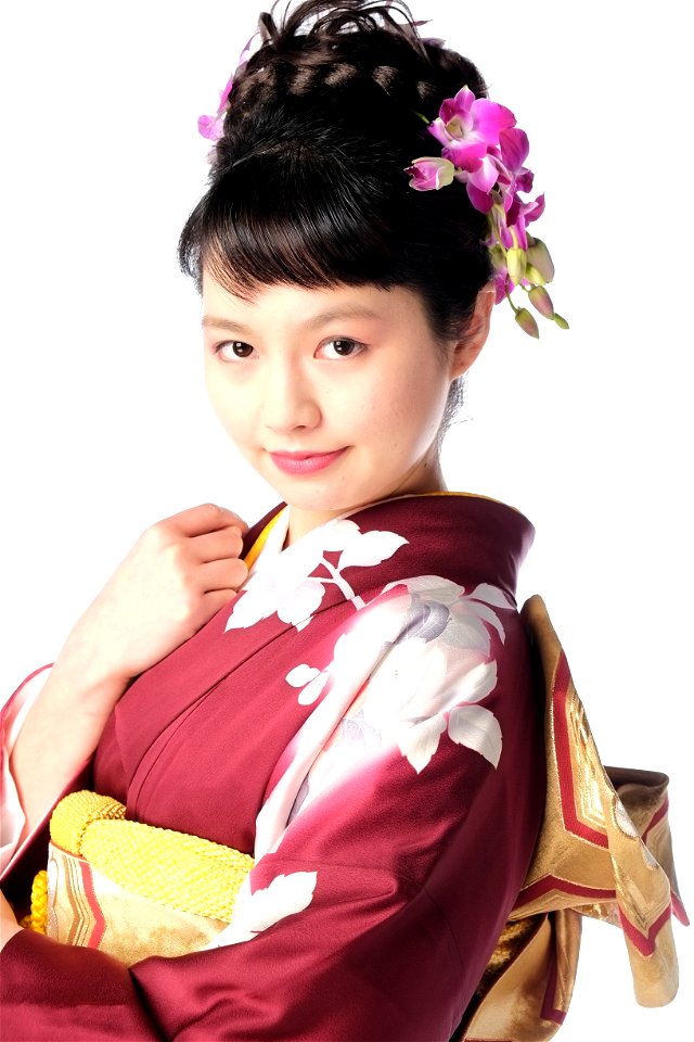 Woman Girl Portrait Kimono