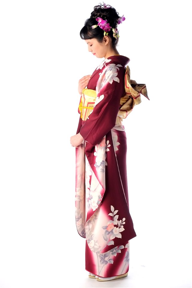 Woman Girl Portrait Kimono
