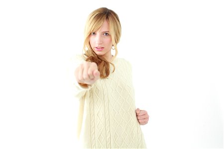 Woman Girl Portrait Punch