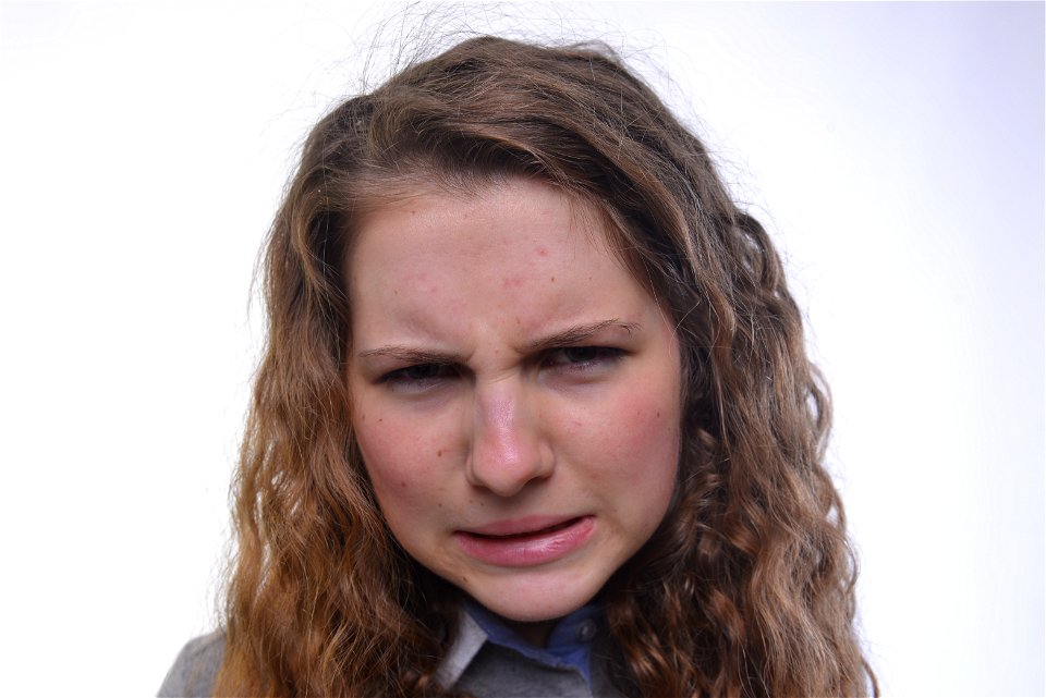 Woman Girl Angry Face