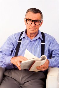 Senior Man Book photo