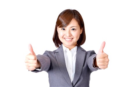 Business Woman Thumbs Up photo