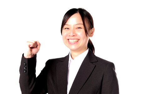 Business Woman Fist Pump photo