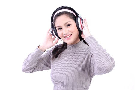 Woman Girl Music Headphone photo