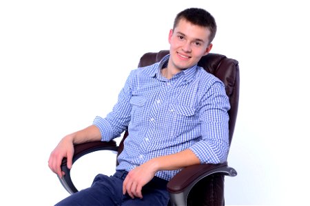 Man Portrait Sit Chair photo