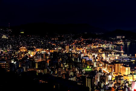Nagasaki City Night View photo