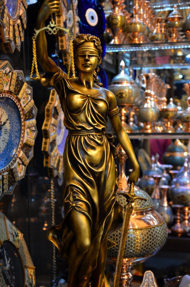 Justice statue sculpture
