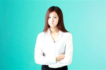 Business Woman Angry photo