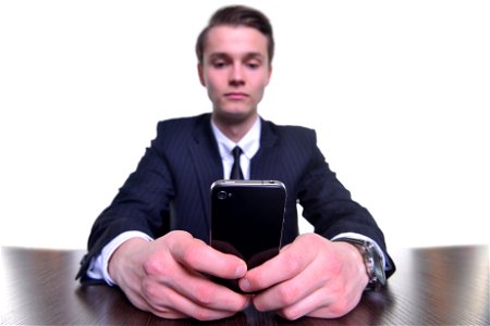 Business Man Smartphone photo