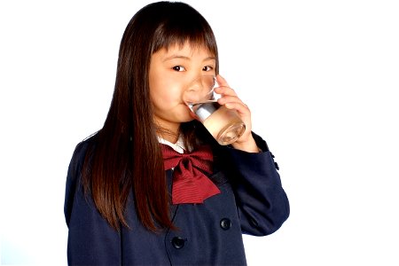 Schoolgirl Water Drink photo
