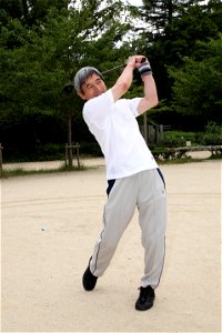 Senior Man Golf photo