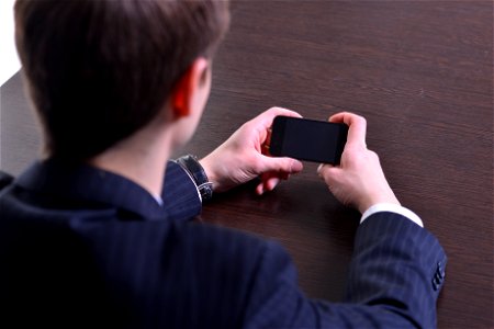 Business Man Smart Phone photo