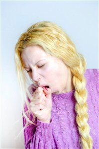 Woman Cough Cold photo