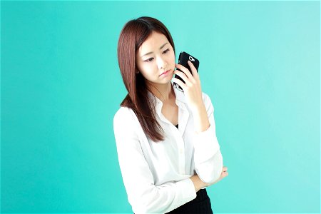 Business Woman Smart Phone photo
