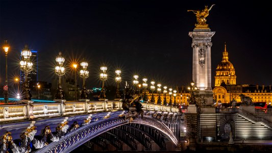 Pont Alexandre Iii Night Bridge photo