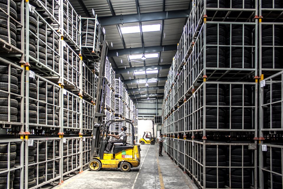 Forklift Warehouse Tire photo