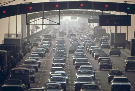 Smog Pollution Cars Bridge