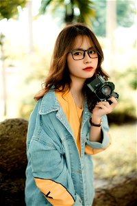 Woman Girl Portrait Camera