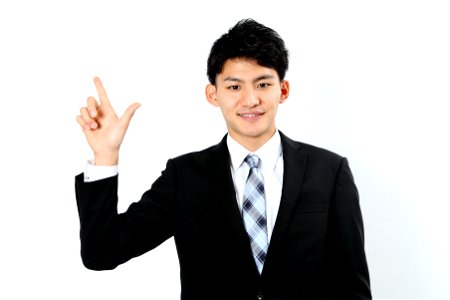 Business Man Pointing Finger photo