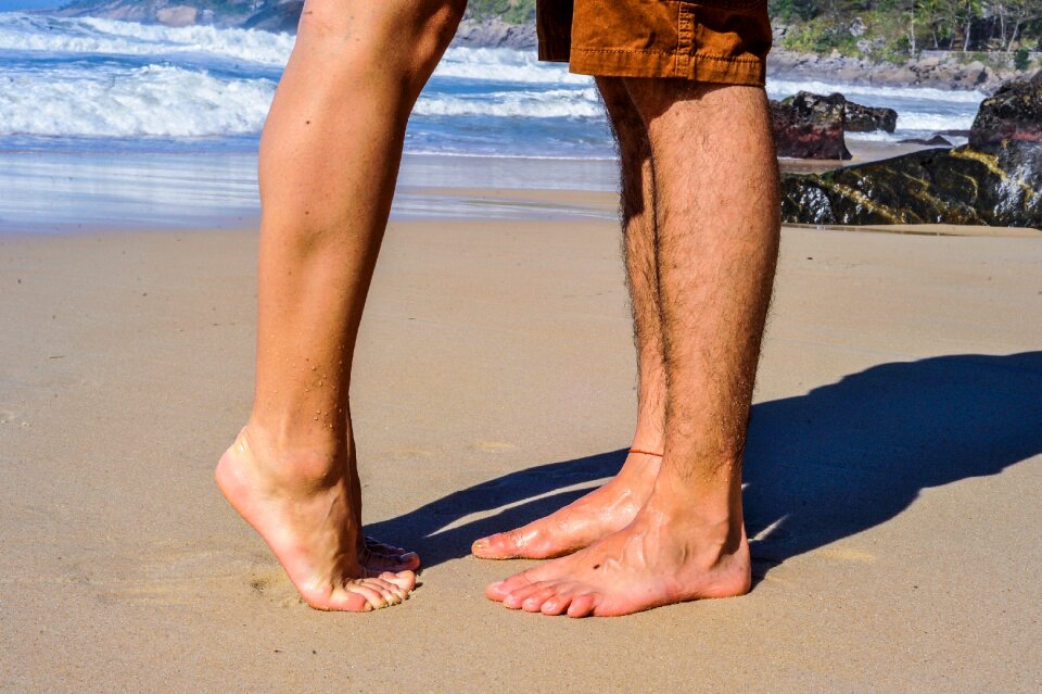 Beach people couple