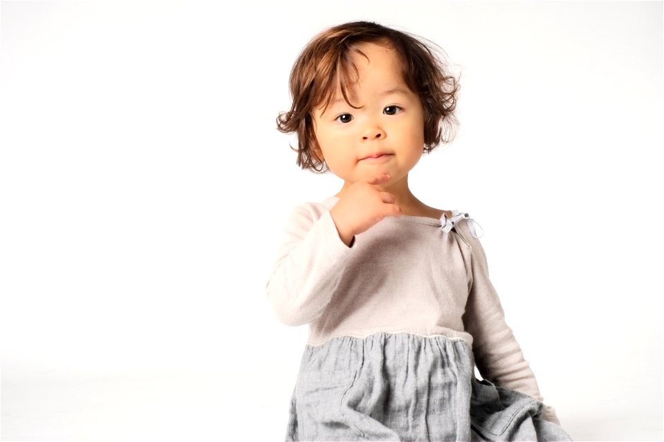 Child Girl Portrait Think