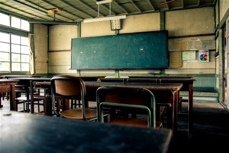 School Classroom Blackboard photo