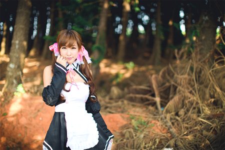 Woman Girl Cosplay Maid photo