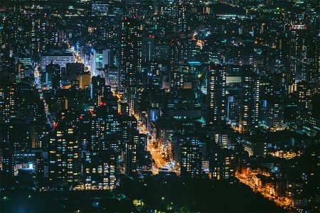 Osaka Cityscape Night photo