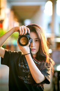 Woman Girl Camera