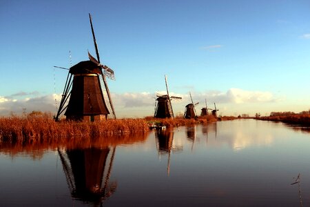 Holland windmills tourism photo
