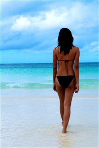Woman Girl Beach Bikini photo