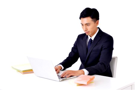Business Man Laptop Computer