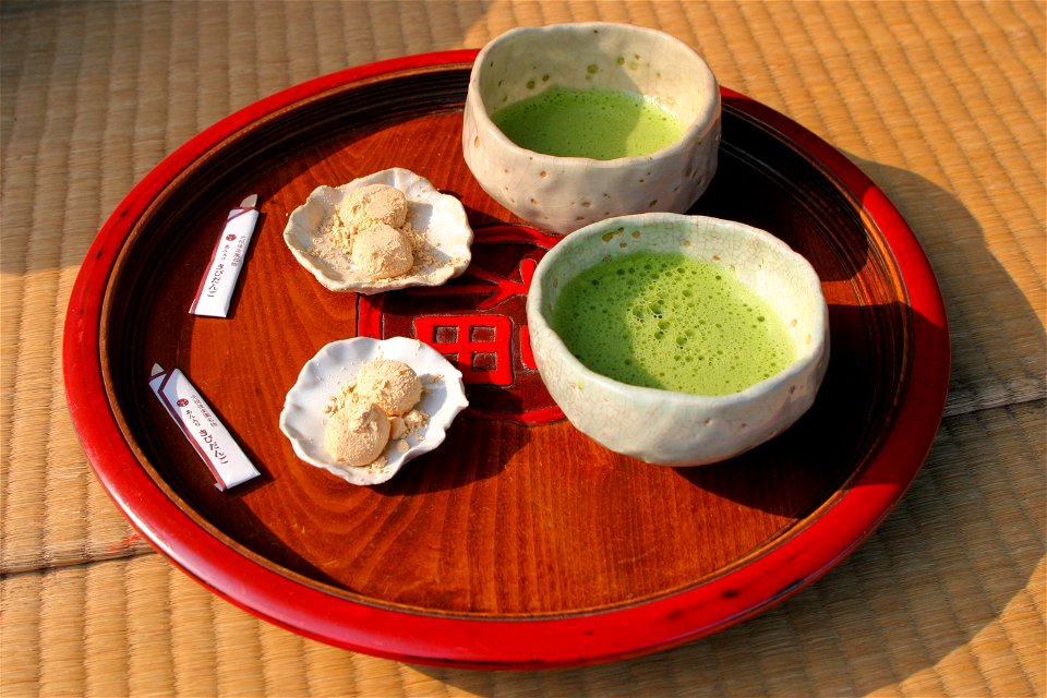 Matcha Tea Wagashi photo