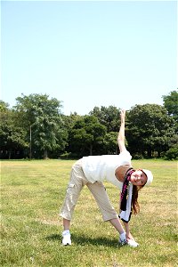 Woman Girl Exercise photo