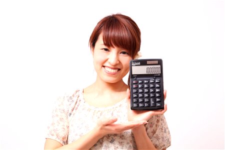 Woman Girl Portrait Calculator photo