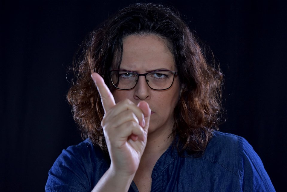 Woman Angry Warning