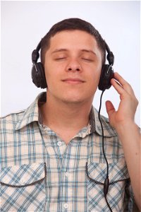 Man Listen Music Headphone photo