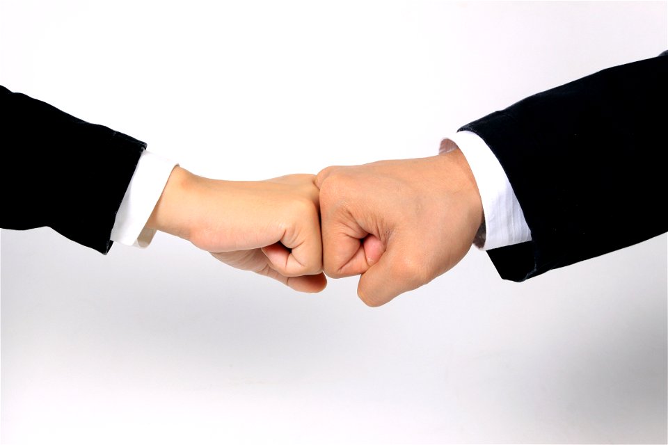Business Hands Fist Bump photo