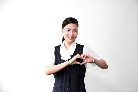 Business Woman Heart photo