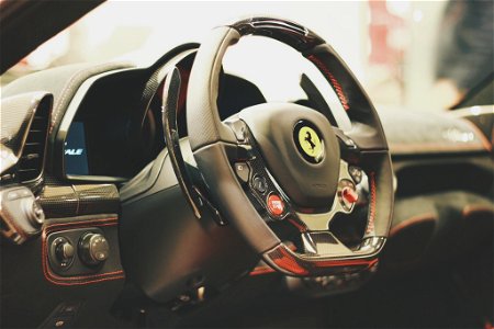 Steering Car Ferrari photo