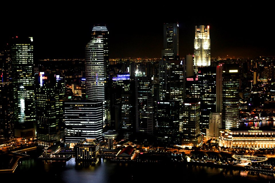 Singapore Cityscape Night photo