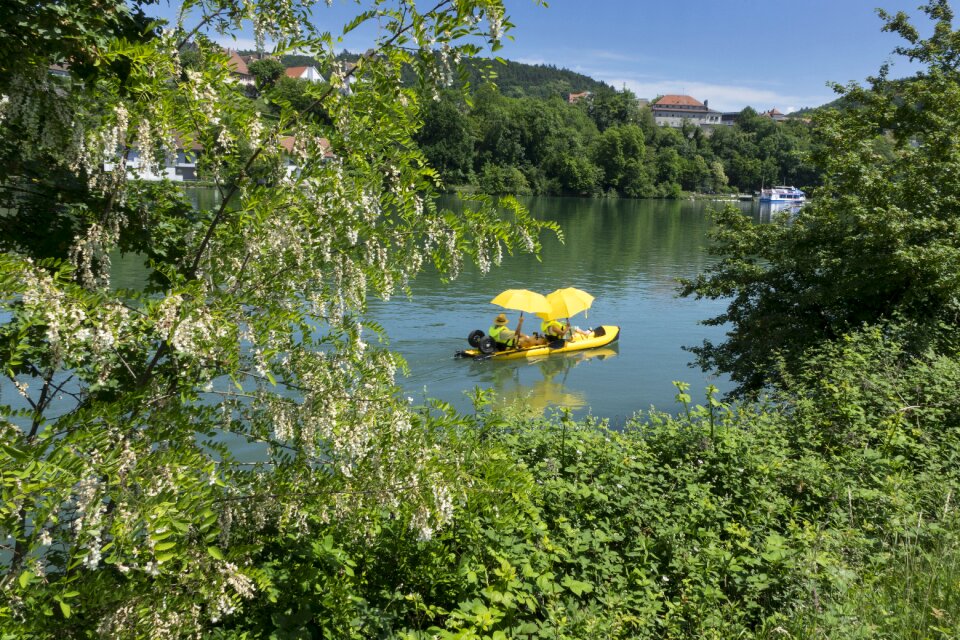 Pedal boat parasol rubber boot