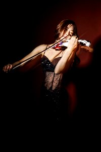 Violinist Playing Woman Girl photo